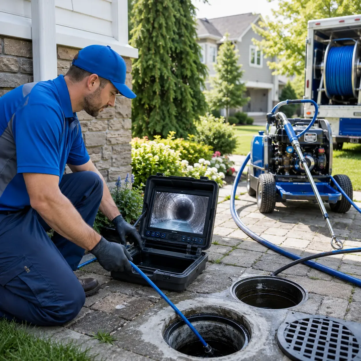 Outdoor drain cleaning professionals serving Humble, TX