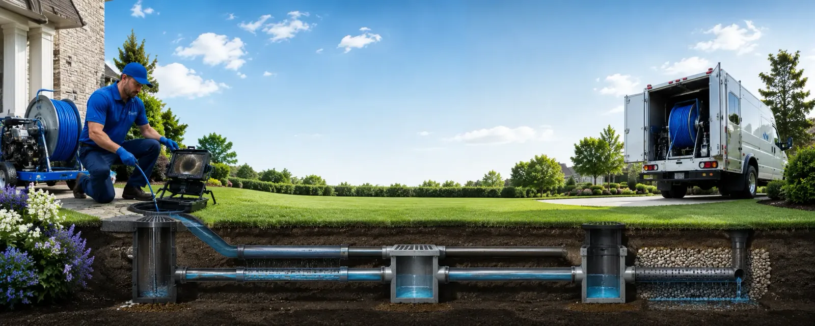 Outdoor drain cleaning information for Humble, TX